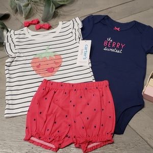 Carter's Baby girl 3 piece set